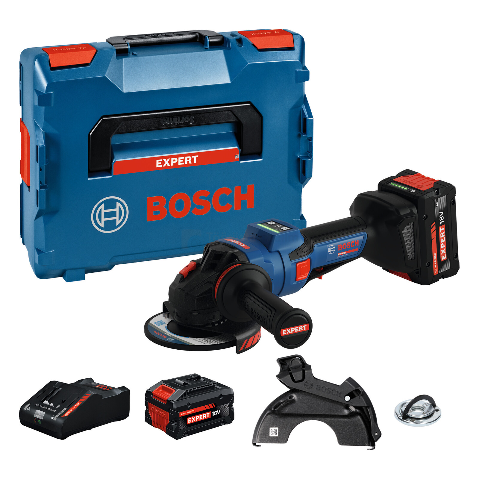 Bosch аккумуляторная угловая шлифмашина EXWS18V-15PS